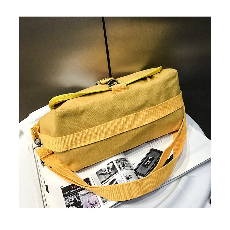 More584 TX Unisex Korean Kanvas Slingbag Plain / Tas wanita Casual /Woman Canvas Bag / Tas selempang