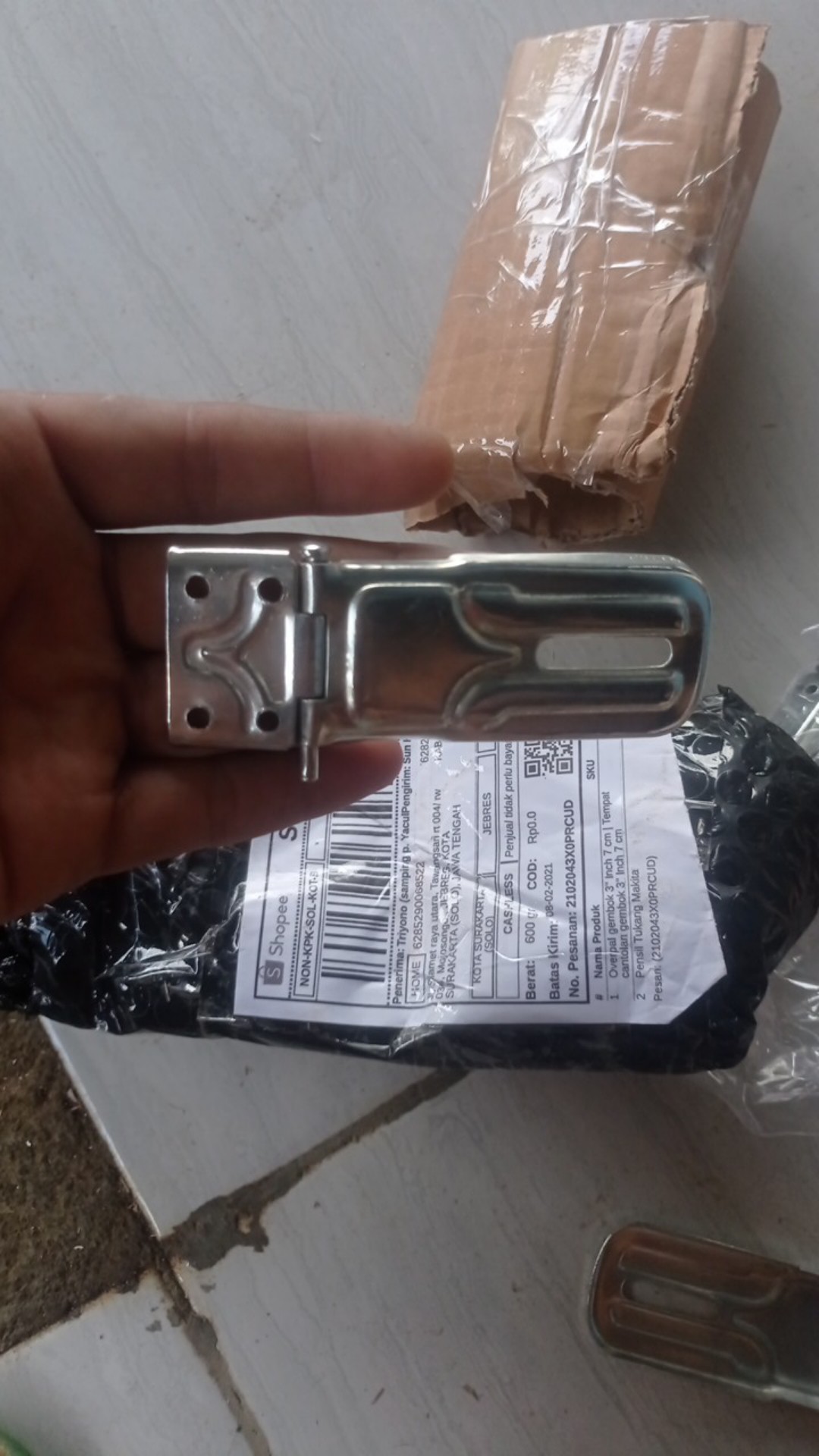 Overpal Gembok 3 Inch 7 Cm | Tempat Cantolan Gembok 3 Inch 7 Cm