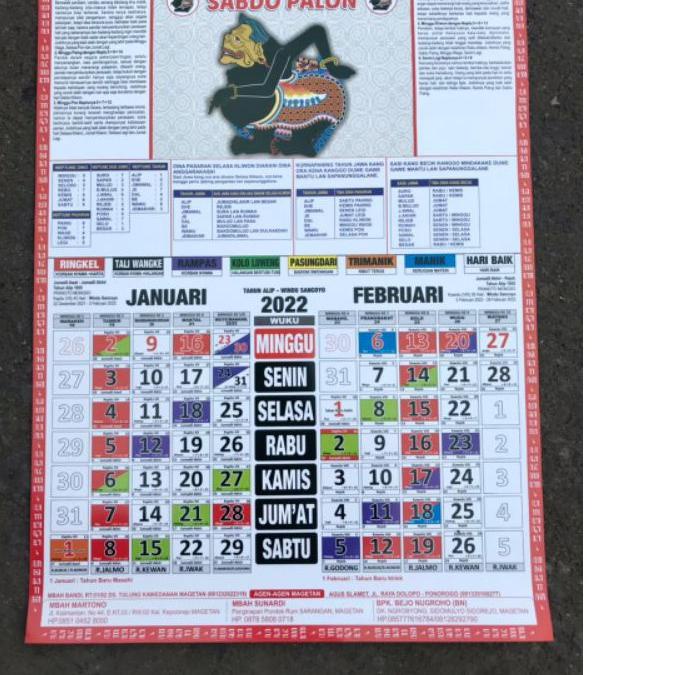 

HOT SALE ! [ Bisa COD ] Kalender Jawa 2023 SABDO PALON / Tanggalan Jawa Sabdo Palon [KODE PRODUK 75]