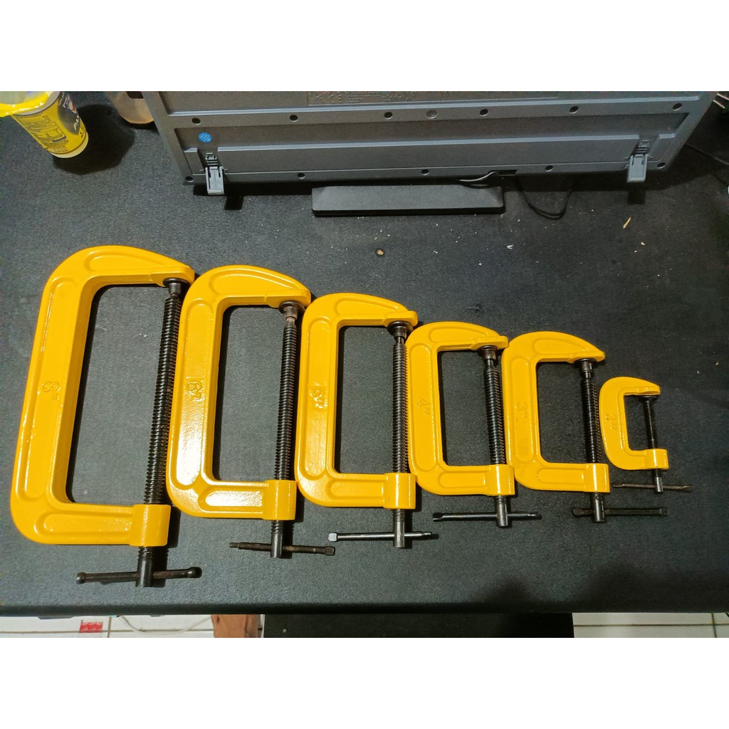Klem C / Clamp C Alat Penjepit Catok Kayu 2&quot; 3&quot; 4&quot; Inch