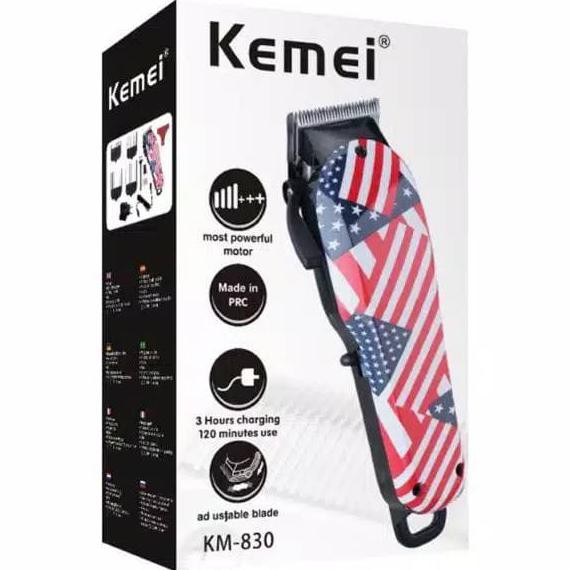 KEMEI KM-830 CLIPPER TAPPER CORDLESS MESIN CUKUR RAMBUT KEMEI KM 830