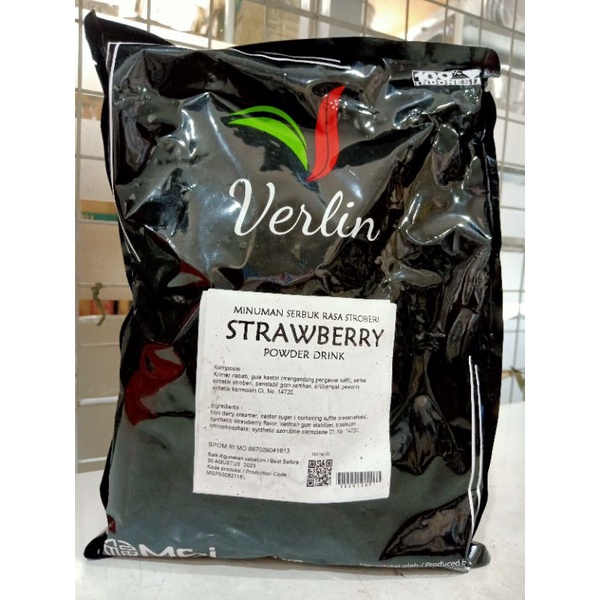 

VERLIN RASA STRAWBERRY POWDER DRINK/SERBUK MINUMAN 1KG