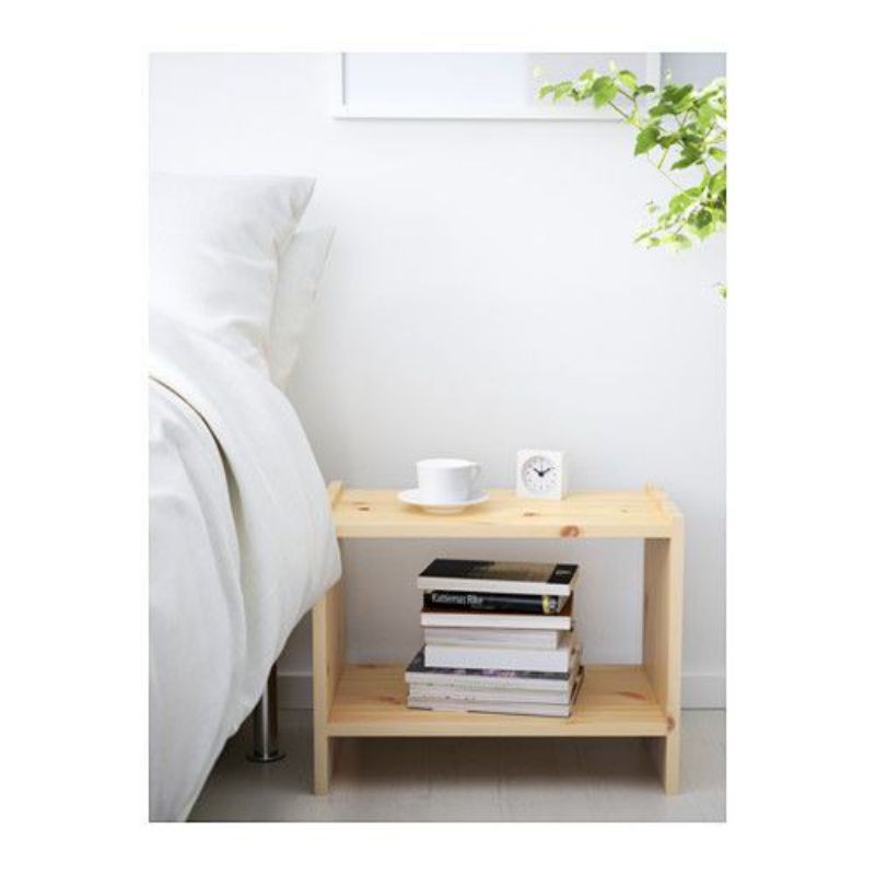 Nakas Kayu Meja samping Kasur Bedside Table Jati belanda