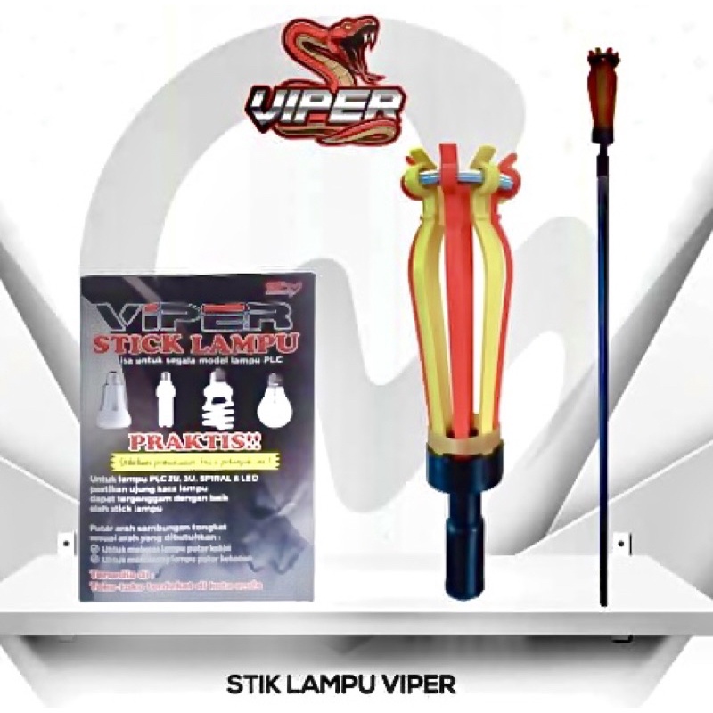 TONGKAT STIK STICK BOLA LAMPU LED ( VIPER ) TONGKAT PENGGANTI LAMPU STICK LAMP STIK TONGKAT PASANG G