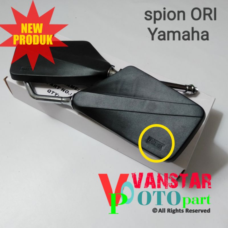 spion Yamaha Alfa champ RX king RXking rxs rxz ori orisinil gagang krom sepasang