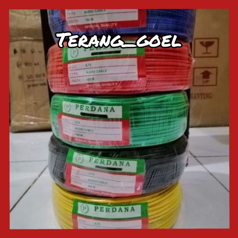 KABEL NYAF 0,75 ×100MTR PERDANA