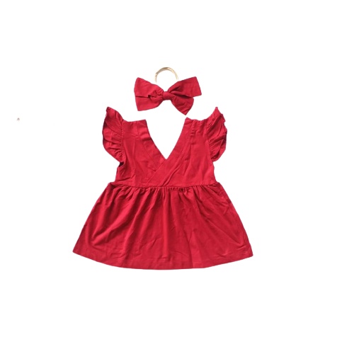 PUNCAK 3.3 stoberi baby - DRESS BABY VIVI Free Headband DRESS ANAK PEREMPUAN