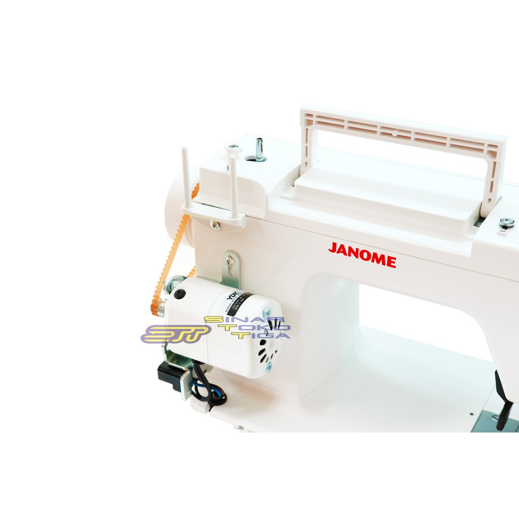 JANOME NS 385 MESIN JAHIT SEMI PORTABLE BODI BESI FLATBED NS385