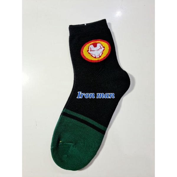 Kaos kaki anak laki hero spiderman batman cotton