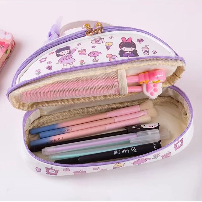 Tempat Kotak Pensil Karakter Lucu Pencil Case Large Capacity CS09