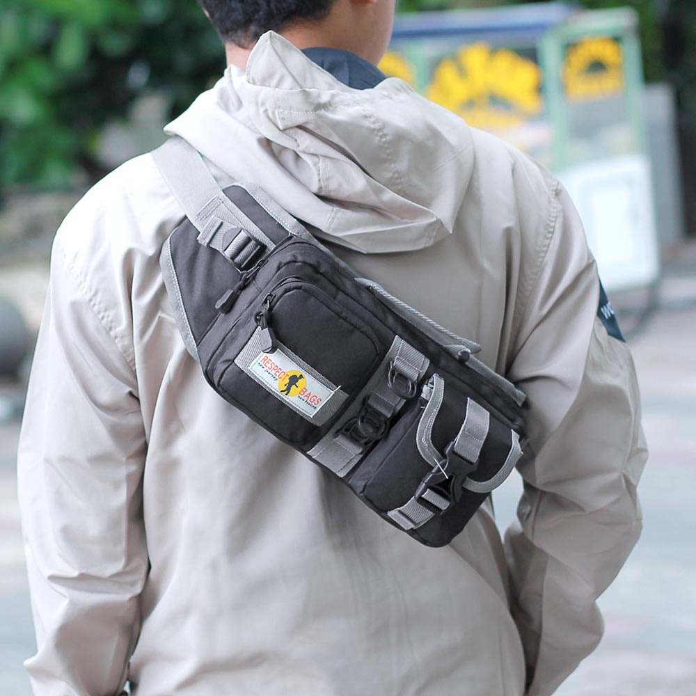 tas selempang pria murah, tas samping pria murah, waist bag murah waist bag cowok murah TM055