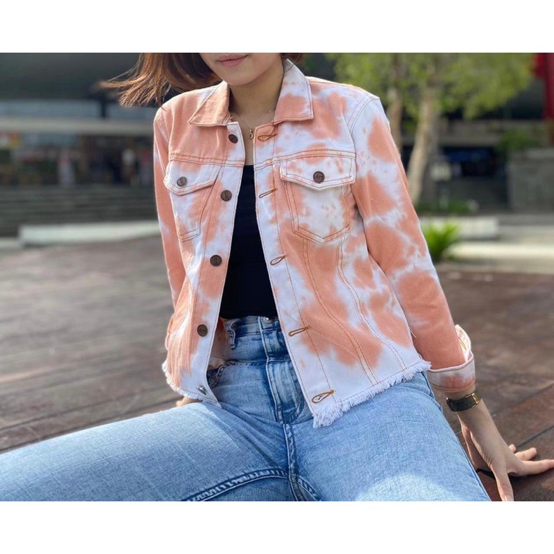 JC- Jaket Jeans TIE DYE / Jaket jeans wanita terbaru / JAKET KARA JEANS (ada 6 warna)