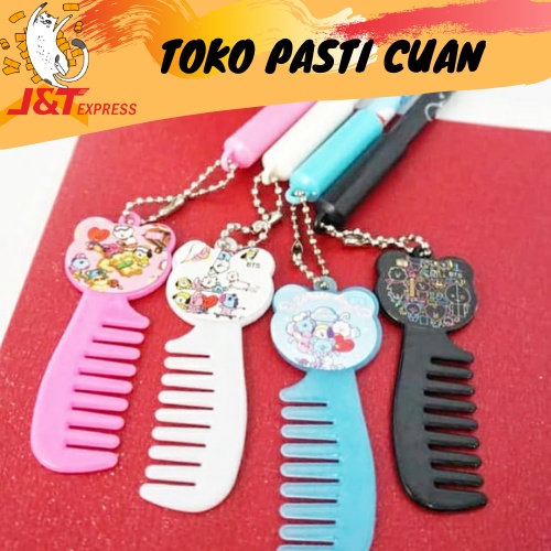 

PULPEN PEN GEL GANTUNGAN SISIR KARAKTER BT21 IMUT LUCU FANCY MURAH COD TINTA HITAM FANCY IMPORT BTS KOREA