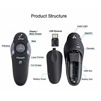 M-Tech Wireless Presenter MT-016 Laser Pointer 2.4ghz