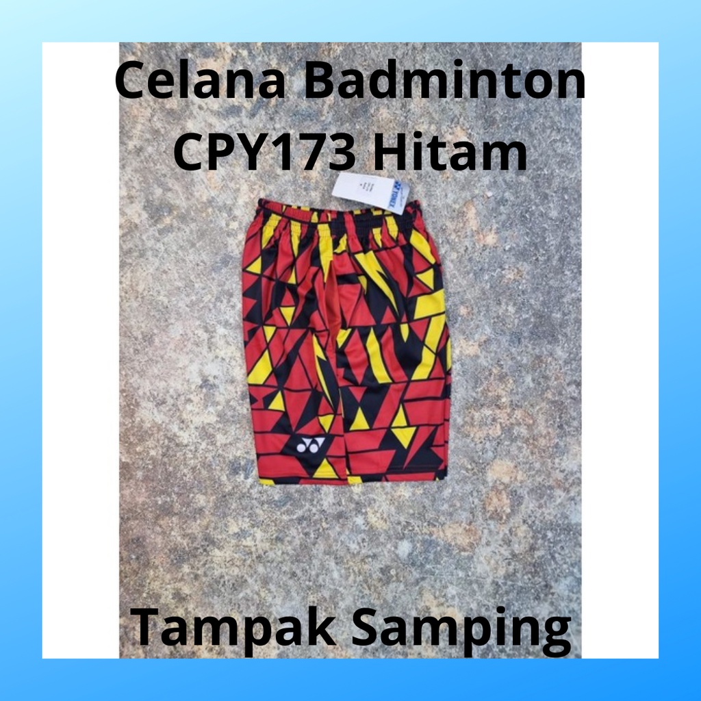 Celana badminton pria manset pendek futsal outfit short pants bawahan wanita bulutangkis dewasa kostum sepak bola pakaian olahraga surfing apparel menset sport casual sepeda compression suit base layer voli CPY173 hitam