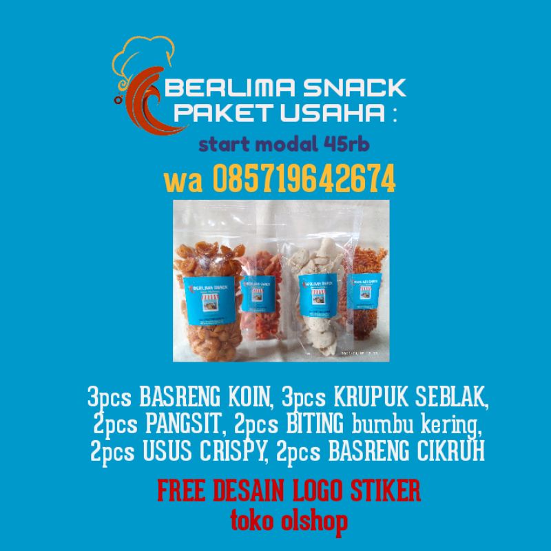 

PROMO PAKKET USAHA ISI 10PCS SNACK RANDOM KEMASAN STANDING POUCH