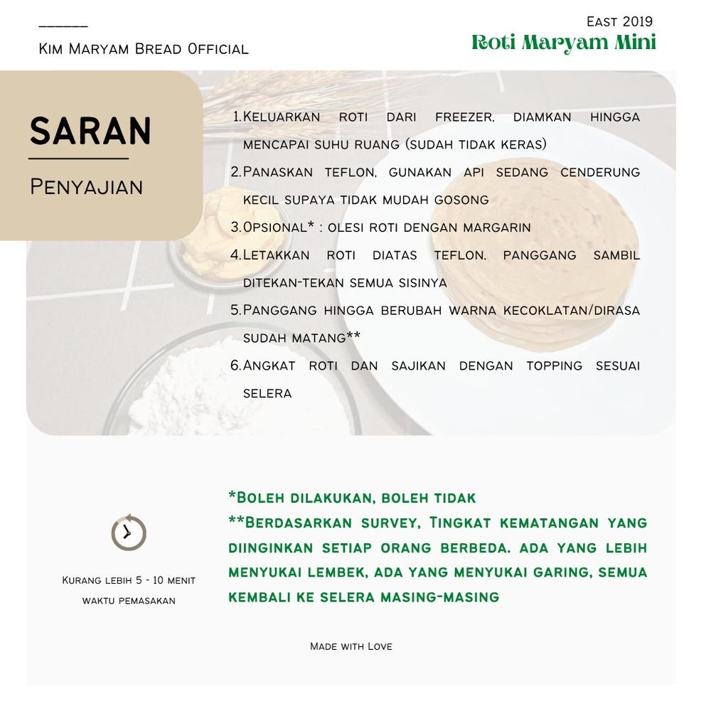 

TERPOPULER Roti Maryam/Cane/Canai/Konde Kim Original 1 Pack isi 5 Pcs 881