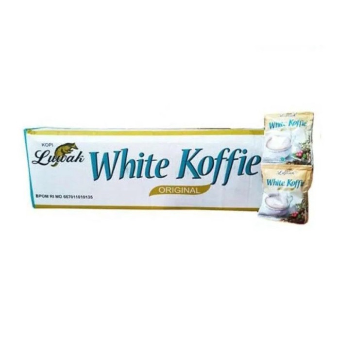 

LUWAK WHITE KOFFIE, kopi kemasan bubuk 1 dus isi 20 renceng