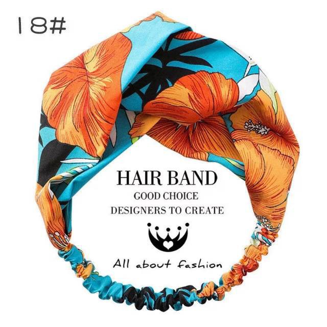 grosir  Bando bandana kait silang import isi 6 pcs.