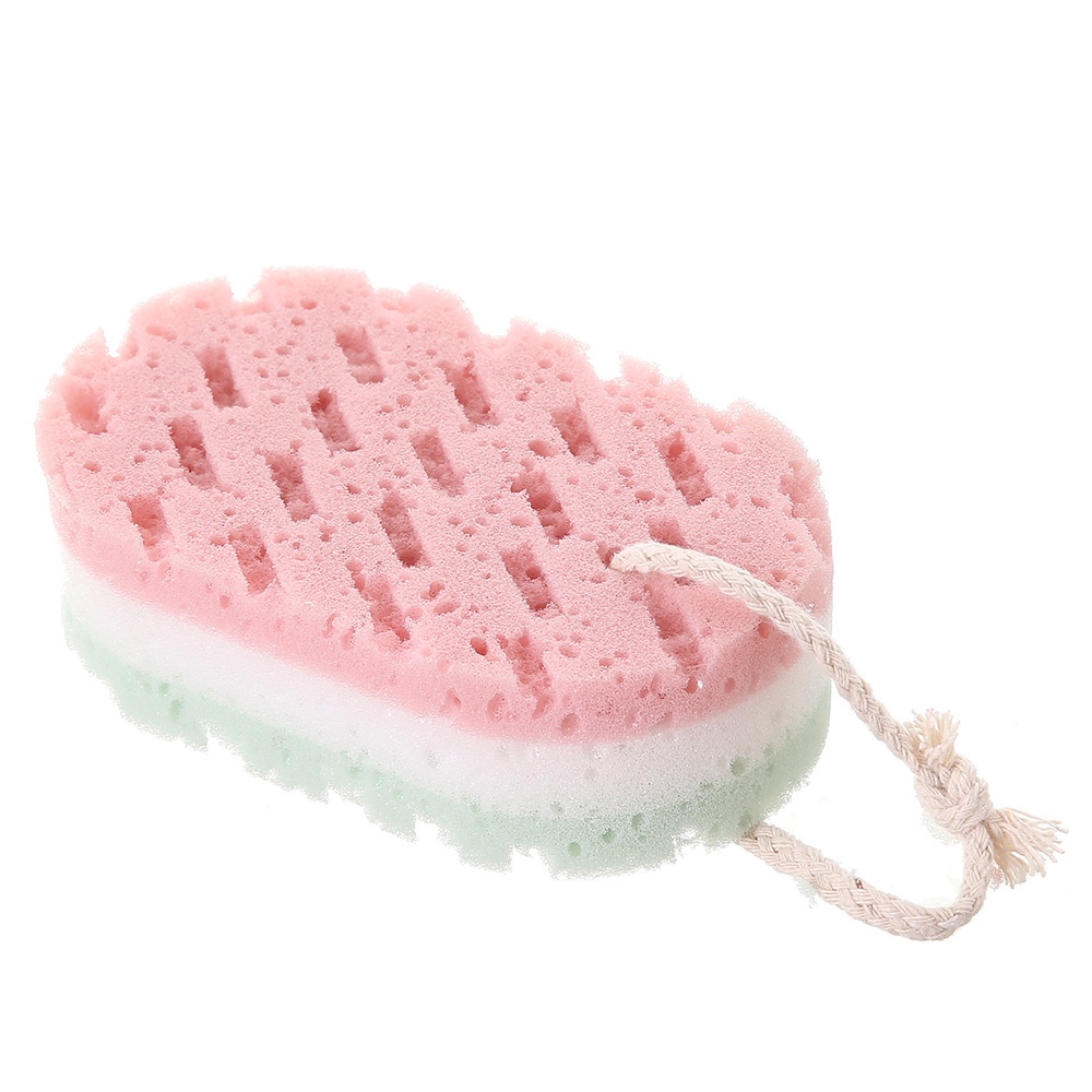 (SNAPCORNER)Sponge Bath Ball Soft Sponge Scrubber Body Brush Massage Brush Bathing Accessories Durable Wash Body Quick Foaming