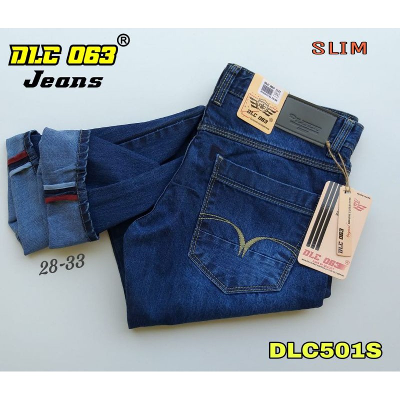 Celana Panjang Jeans Pria Original D LOCO Casual Slim Fit