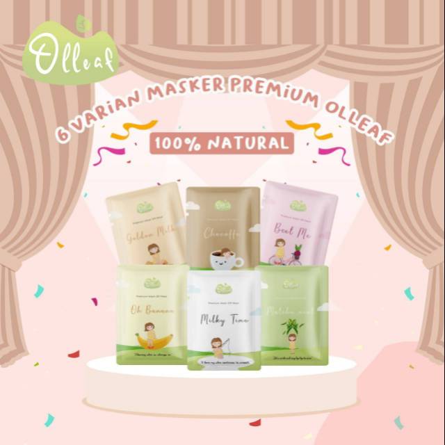 Masker Organik Premium by Olleaf (NEW PACKAGING!!!)