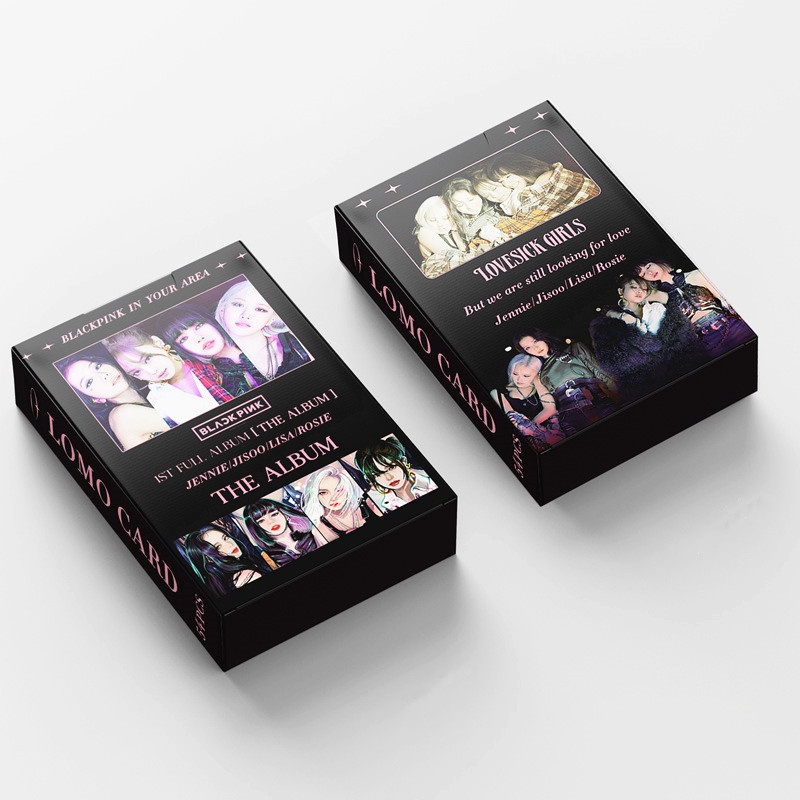 55pcs / Kotak Kartu Foto lomo BLACKPINK 2022 Untuk Musim Panas