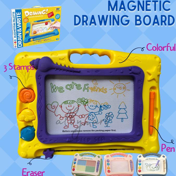 

Mainan Anak Gambar Magnetik Portabel Anak Lukisan Seni Mewarnai