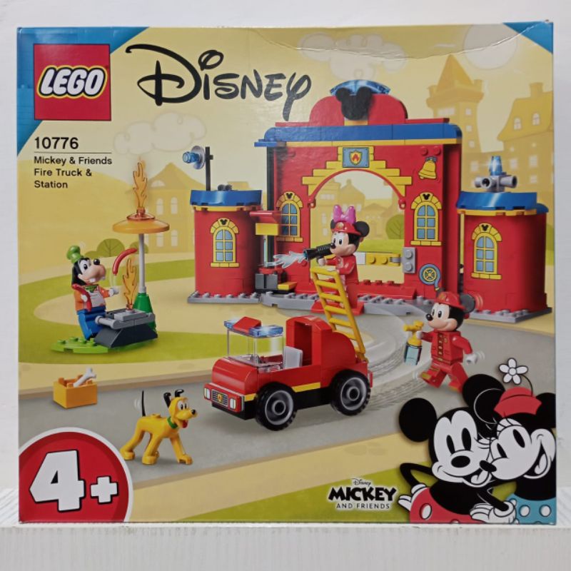 ori original lego 10776 mickey n &amp; and friends minnie fire truck station walt disney set play pack mainan anak cowok cewek bayi balita batita toddler toy toys gift hado hadiah ultah boy girl kids balok blok block brick bricks blocks montessori edu fun