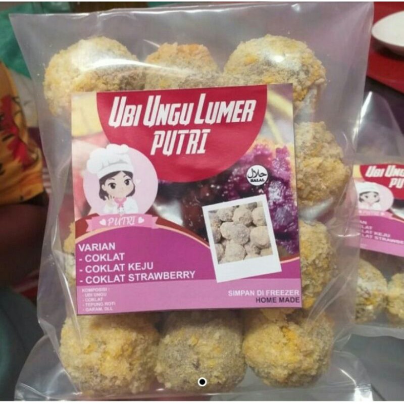 

Bola ubi coklat/keju