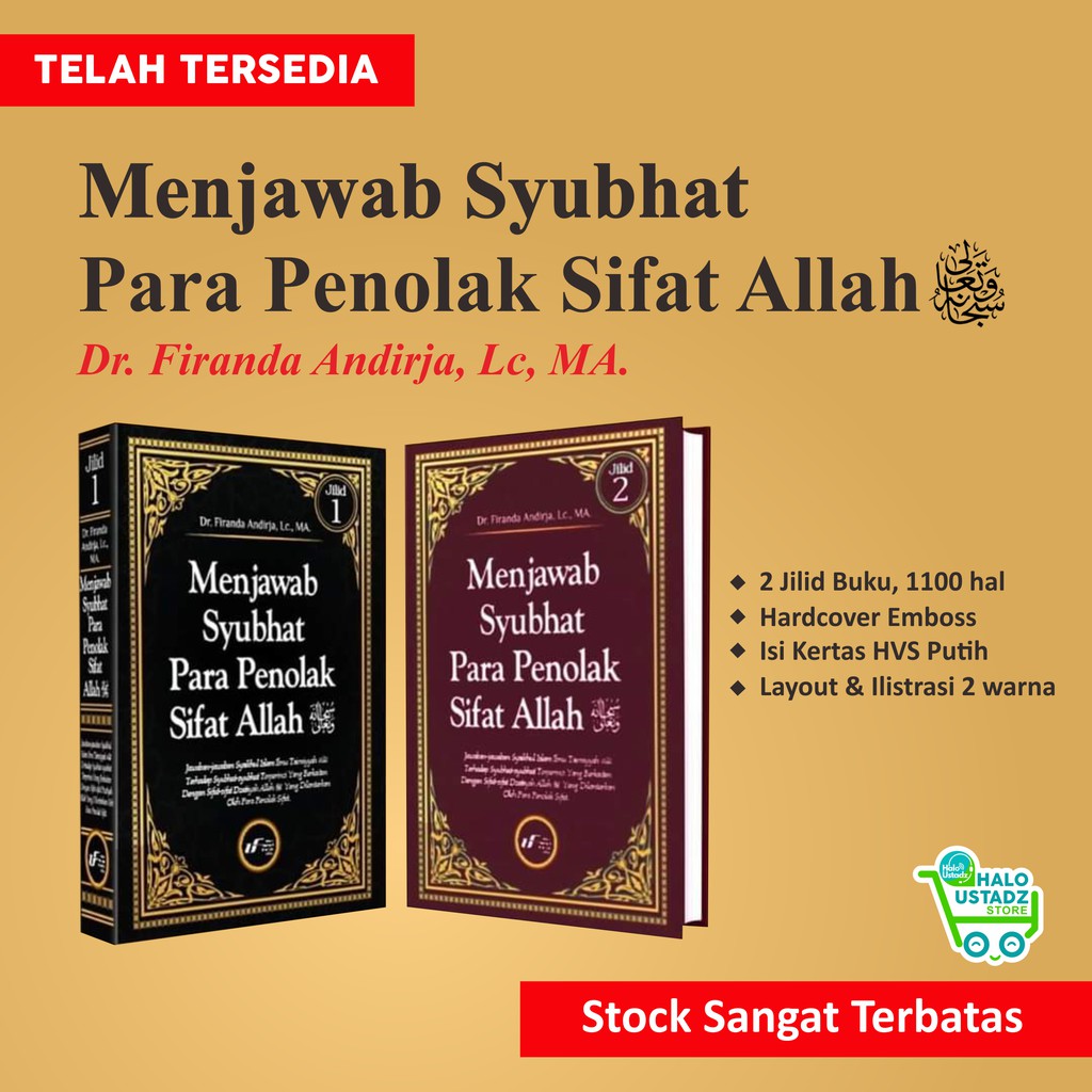 Buku Menjawab Syubhat Para Penolak Sifat Allah (1 Paket 2 Buku)