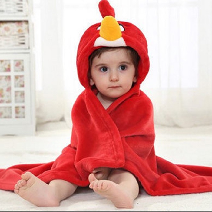 Selimut Topi Double Fleece C &amp; D Selimut Topi Double Fleece Selimut Hoodie Bulu Bayi 3D Hoodie