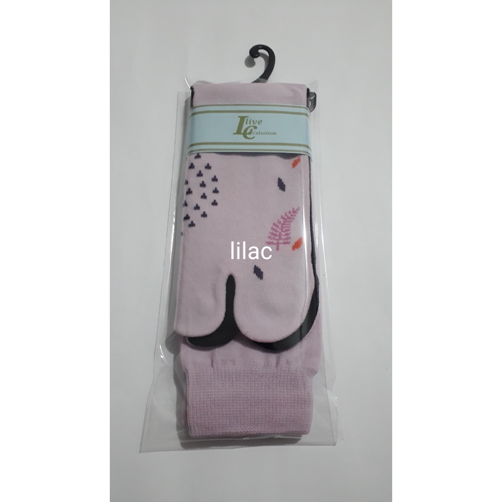 kaoskaki jempol motif/kaos kaki muslimah-lilac