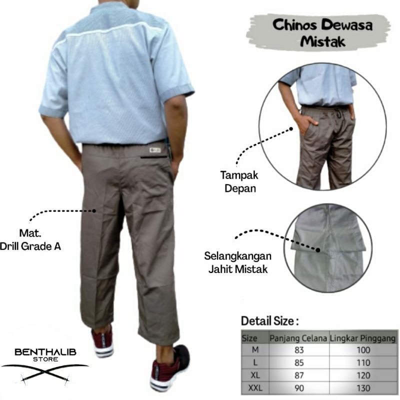 Celana Panjang Sirwal Casual Chinos Dewasa Az Zuhri
