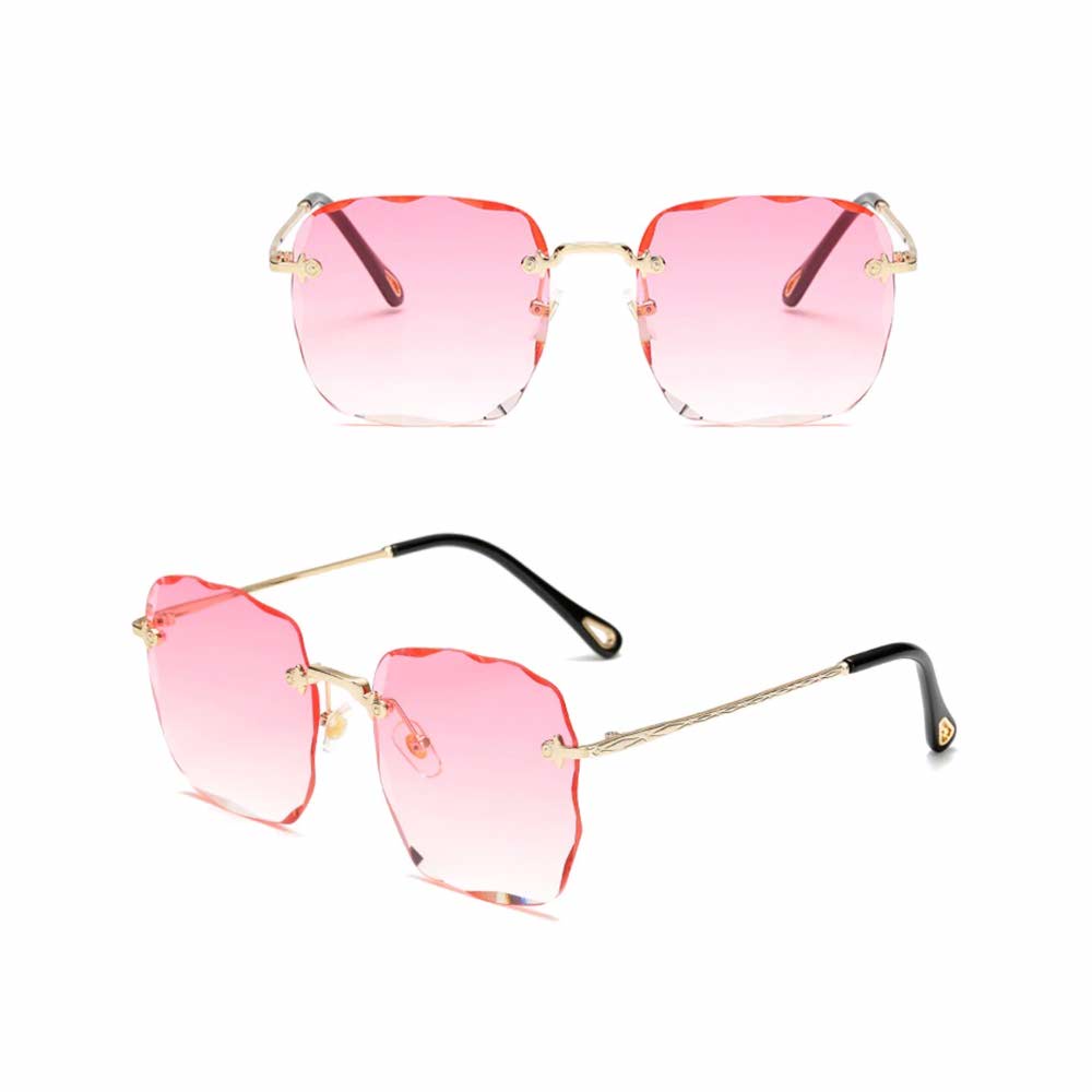 Kacamata UV400 [ Pink ] Anti Radiasi - Sunglasses Wanita Korea - HM8103