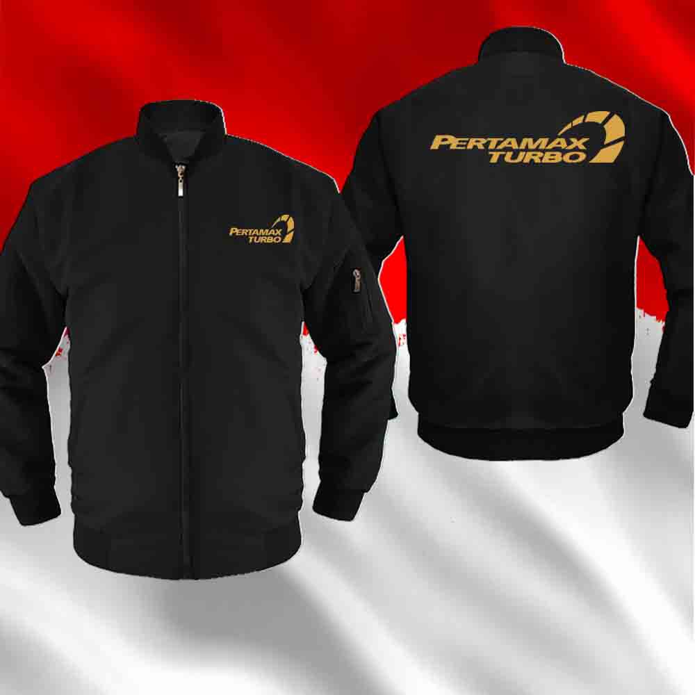 JAKET BOMBER PERTAMAX TURBO PERTAMINA BORDIR