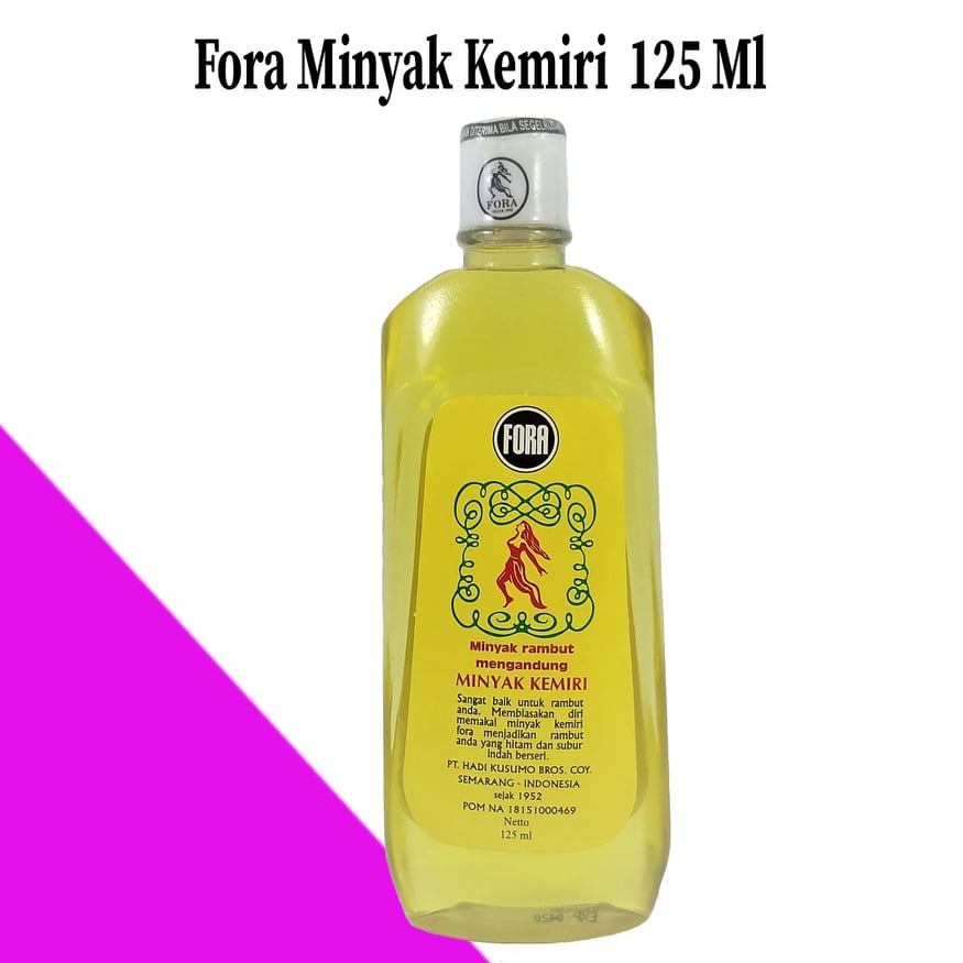 FORA MINYAK KEMIRI - IBU &amp; ANAK 65ml / TUTUP PUTIH 65 ml / 125ml Original BPOM - Minyak Rambut