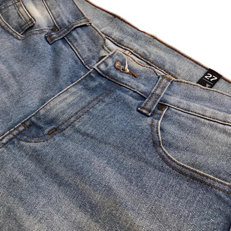 Denim Skinny Jeans Blue Sky by Triple Jeans size 27 (fit 28) Original Preloved Unisex Pria Wanita St