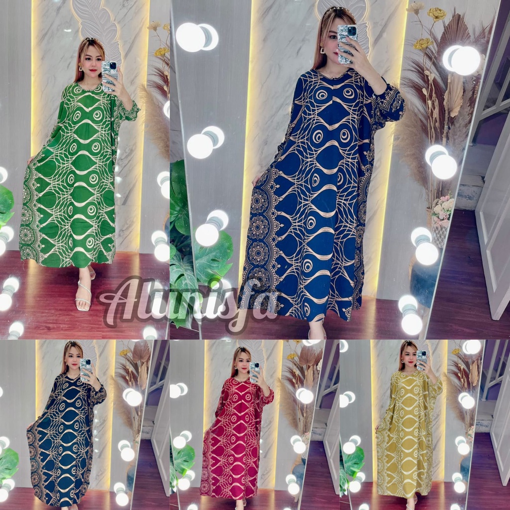 Kaftan Longdress Rayon Jumbo Terlaris Dress Rayon Jumbo