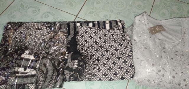 (termurah Busui 6 Warna + Ada Anak) Couple Batik Brokat Annabel Pinguin Batik