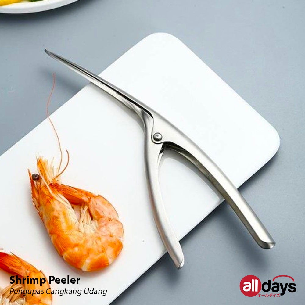 Alldays Alat Pengupas Kulit Udang / Pisau Pembersih Kotoran Udang / Shrimp Peeler Bahan Stainless Steel