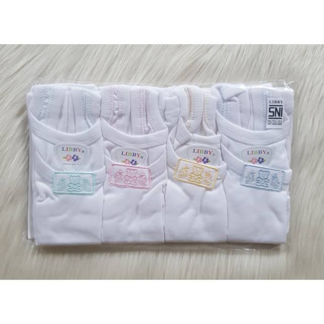 4Pcs Singlet Dalam Bayi 3-9m Baby Bear Libby