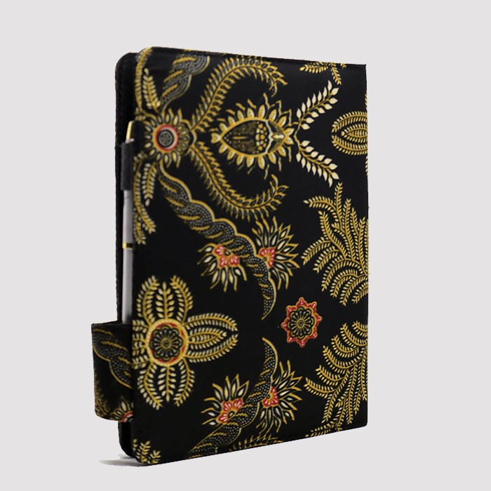 

[RESTOCK] Cover Agenda Kulit - Planner Book Batik Edition (HITAM) - Batik Kuning, A5