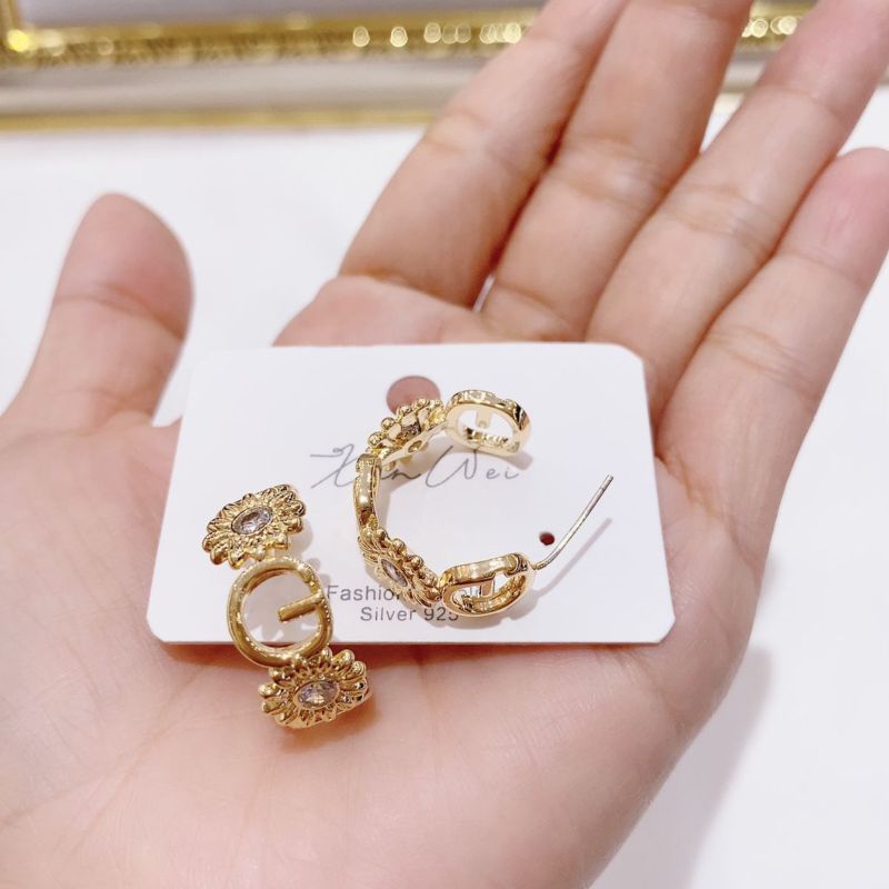 Anting Silver925 perak plat gold Anti Karat anti alergi anting premium  AN-51