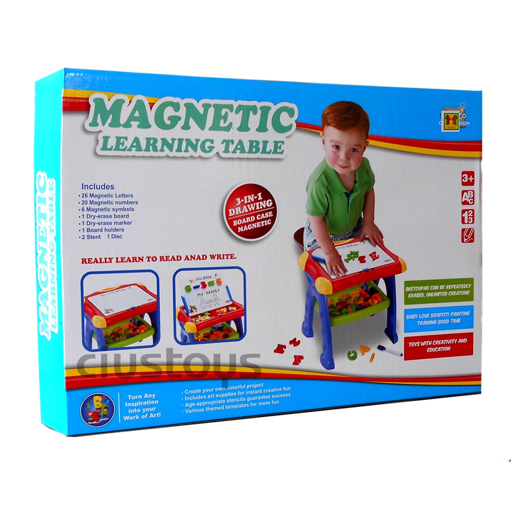 3IN1 MAGNETIC LEARNING TABLE QJ5592 MAINAN EDUKASI MEJA 