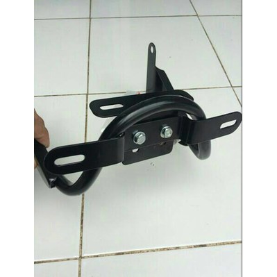 Breaket Plat Nomor Motor Yamaha N-MAX Besi Tebal Warna Hitam Murah..