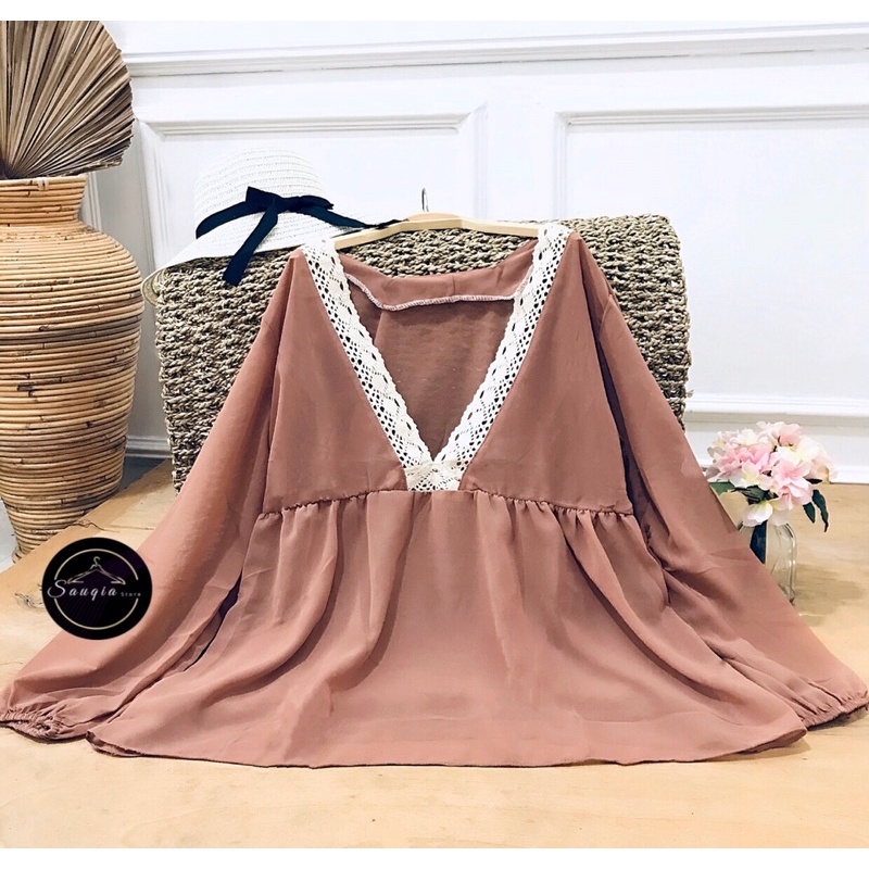 HARUKA BLOUSE / CERUTI BLOUSE RENDA / BLOUSE KOREA