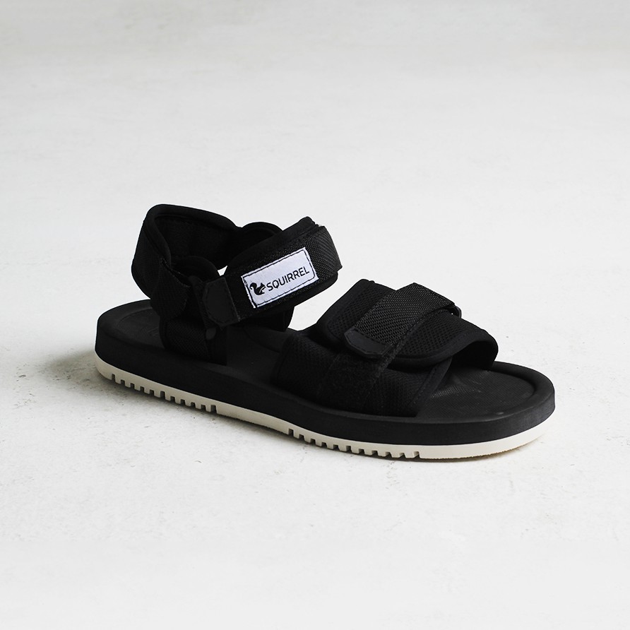 YAMI BLACK |FORIND x Squirrel| Sendal Gunung Original Kulit Santai Kasual Pria Sandal Footwear New