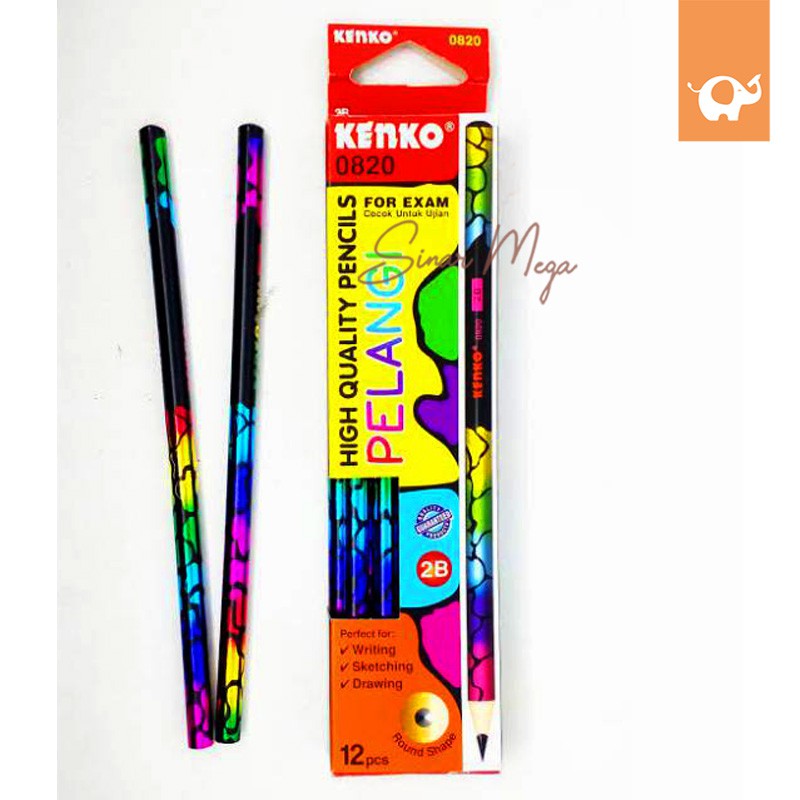 

Kenko Pensil 2B 0820 Pelangi / Pencil Pinsil Kayu Murah Berkualitas