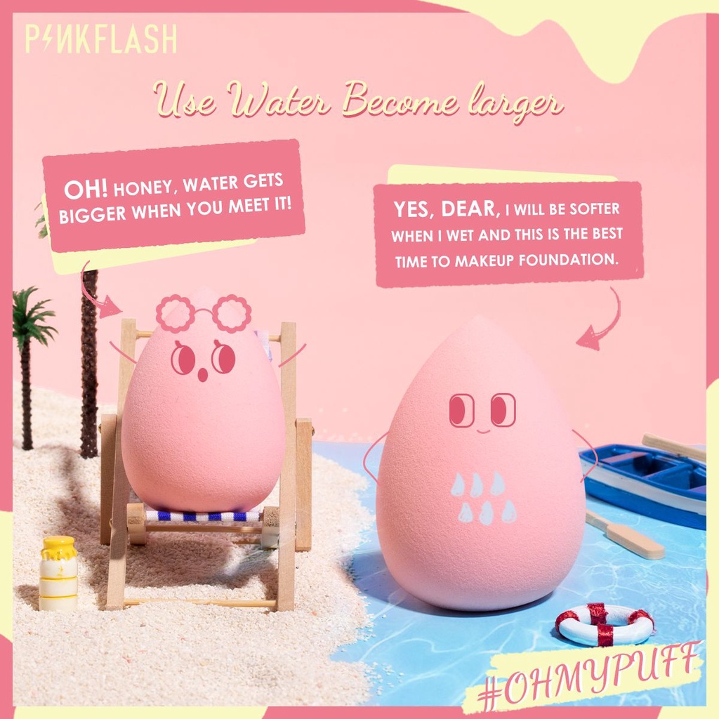 PINKFLASH Beauty Blender / OhMyPuff / Make Up Sponge Pinkflash